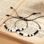 Couples Bracelets, I Love You Morse Code Bracelet, Christmas Gifts for Boyfriend, Long Distance Relationships Matching Bracelets
