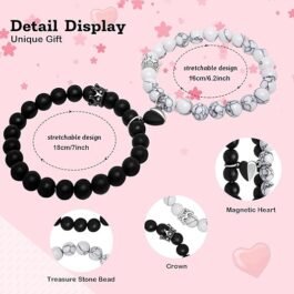 Couples Magnetic Bracelets – Matching His & Hers, Long Distance Gifts