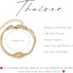 Gold Bracelets for Women Matching Bracelets for Couples 14K Gold Plated Love Knot Bracelet Dainty Forever Infinity Bracelets Jewelry Gifts