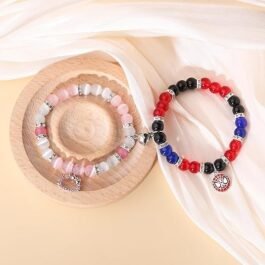 Matching Spider-Man&Hello Kitty Magnetic Bracelets for Couples – Long Distance Gift for Bf Gf